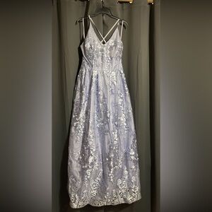 Elegant Lavender Floral Dress